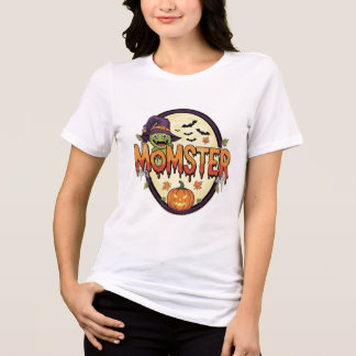 Halloween "Momster" High Quality T-Shirt Tri-Blend Shirt