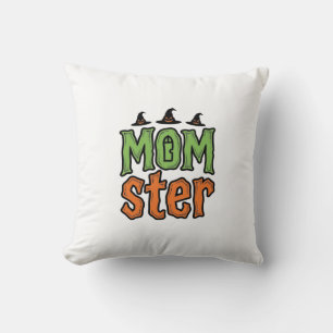 Halloween Momster Vintage Mum Shirt Design_1 Cushion