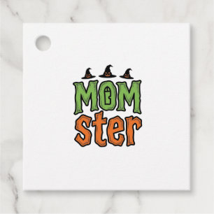 Halloween Momster Vintage Mum Shirt Design_1 Favour Tags