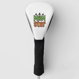 Halloween Momster Vintage Mum Shirt Design_1 Golf Head Cover