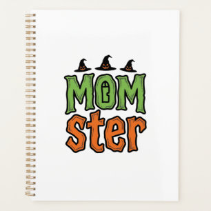 Halloween Momster Vintage Mum Shirt Design_1 Planner