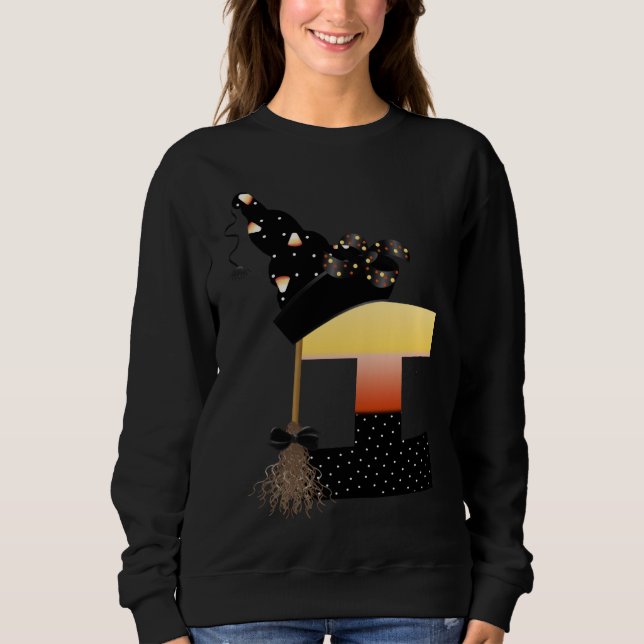 Halloween Monogram Letter I Sweatshirt (Front)