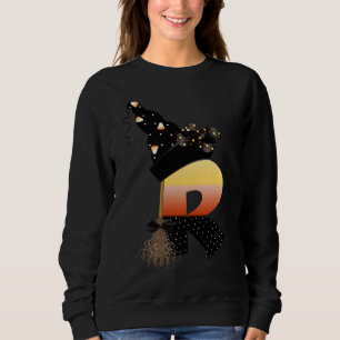 Halloween Monogram Letter R Sweatshirt