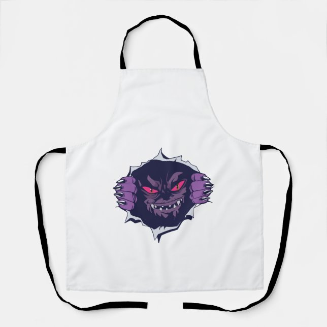 Halloween monster            apron (Front)