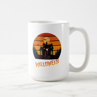 Halloween monster at sunset Coffe Mug