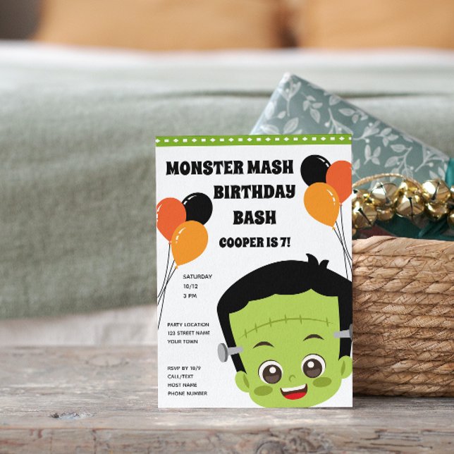 Halloween Monster Birthday Invitation (Creator Uploaded)