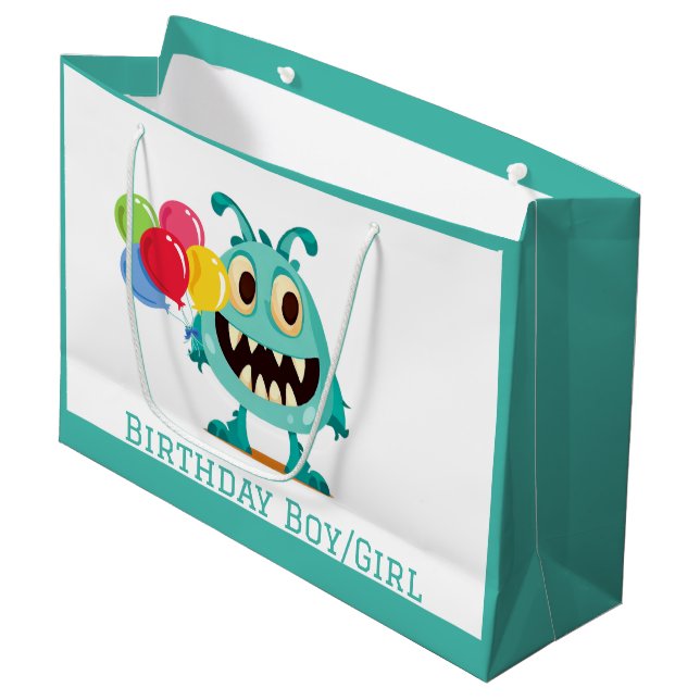 Halloween/Monster/cartoon  Large Gift Bag (Front Angled)