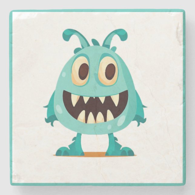 Halloween/Monster/cartoon  Stone Coaster (Front)