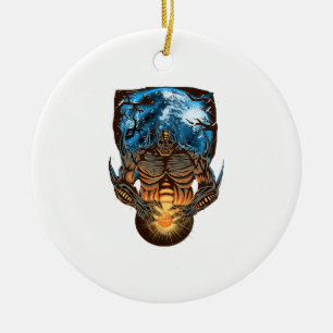 Halloween Monster Ceramic Ornament