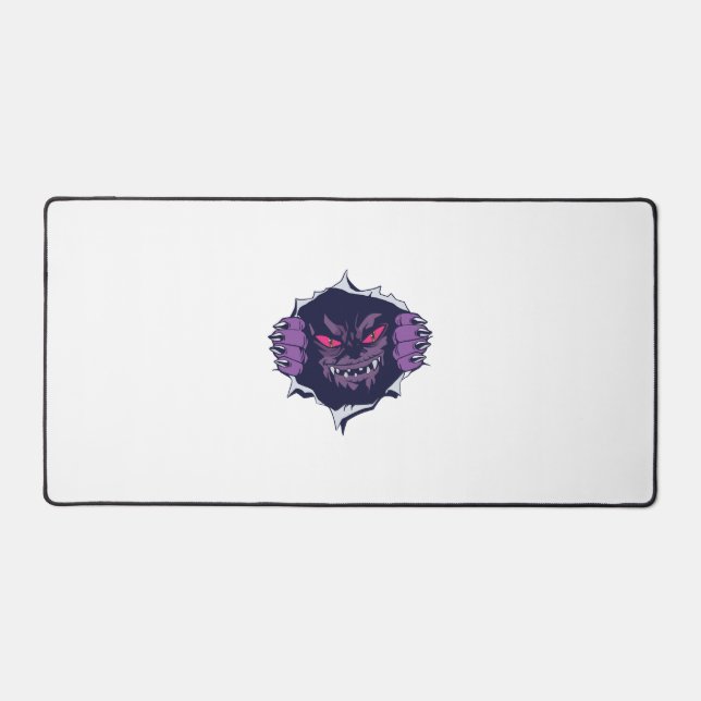 Halloween monster            desk mat (Front)