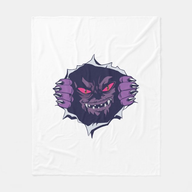 Halloween monster            fleece blanket (Front)
