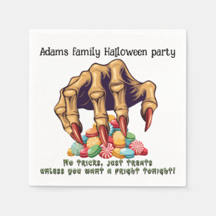 Halloween Monster Hand Candy Protector Napkin