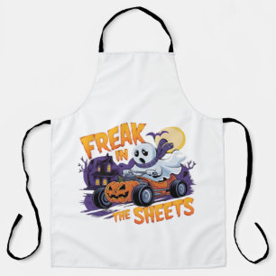 HALLOWEEN MONSTER IN THE BED SHEET APRON