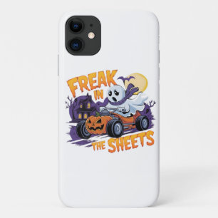 HALLOWEEN MONSTER IN THE BED SHEET iPhone 11 CASE