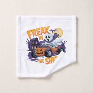 HALLOWEEN MONSTER IN THE BED SHEET WASH CLOTH