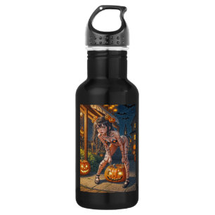 Halloween Monster Jack-o-Lantern & Bat Vixen Girl 532 Ml Water Bottle