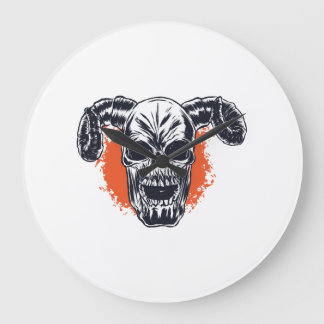 Halloween monster   large clock