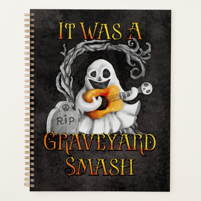 Halloween Monster Mash Ghost Graveyard Smash Planner (Front)