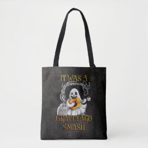 Halloween Monster Mash Ghost Graveyard Smash Tote Bag