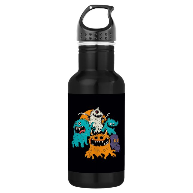 Halloween/Monster/October/Fall  532 Ml Water Bottle (Front)