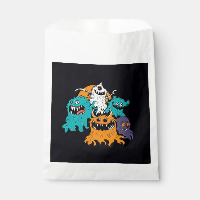 Halloween/Monster/October/Fall  Favour Bag (Front)