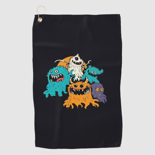 Halloween/Monster/October/Fall  Golf Towel (Front)