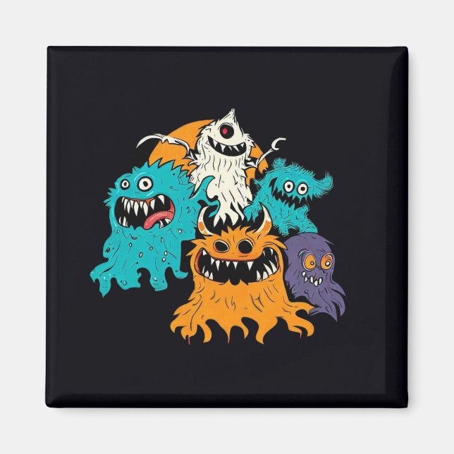 Halloween/Monster/October/Fall  Magnet (Front)