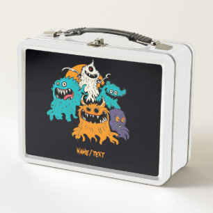 Halloween/Monster/October/Fall  Metal Lunch Box