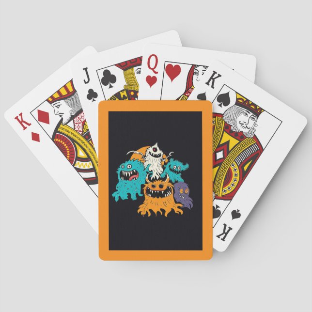 Halloween/Monster/October/Fall  Playing Cards (Back)
