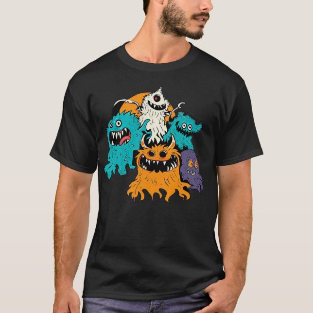 Halloween/Monster/October/Fall  T-Shirt (Front)