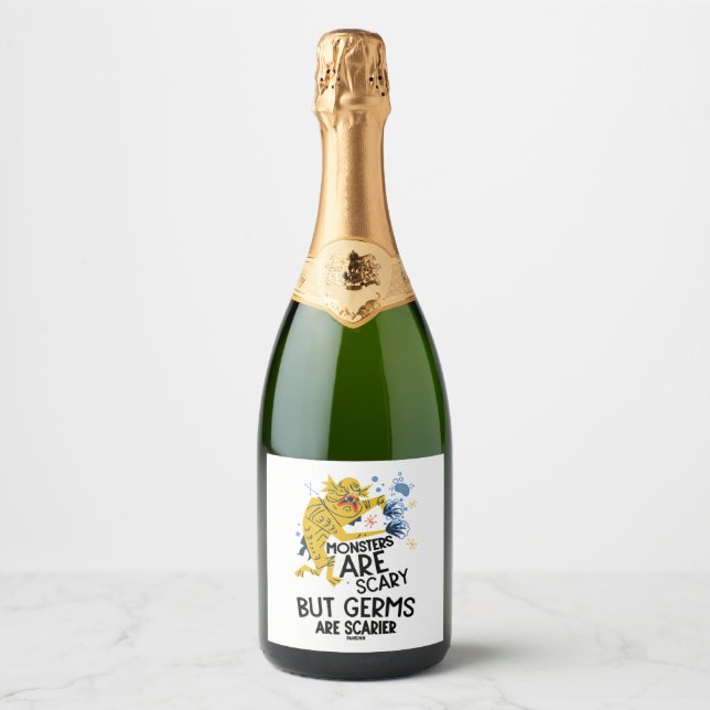 Halloween monster                sparkling wine label (Front)