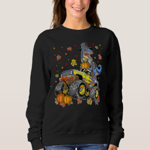 Halloween Monster Truck Dinosaur Thanksgiving Turk Sweatshirt