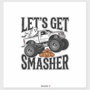 Halloween Monster Truck Smasher Vintage Shirt Desi