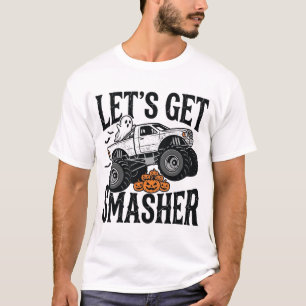 Halloween Monster Truck Smasher Vintage Shirt Desi