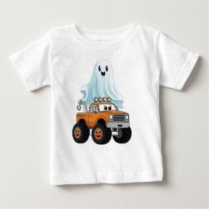Halloween Monster Truck, Spooky Season Kids Baby T-Shirt