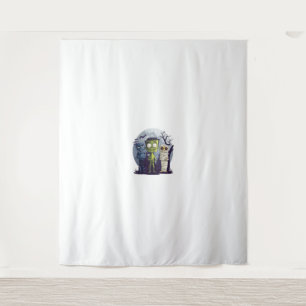 Halloween Monster Yoga Class Tapestry