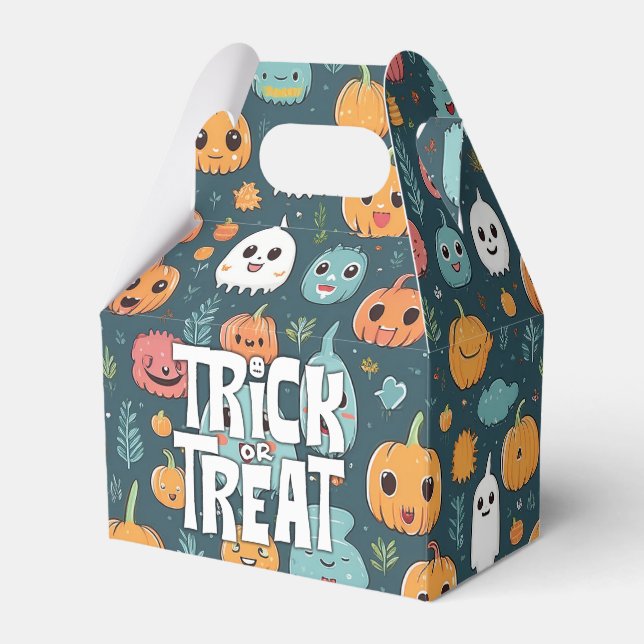 Halloween monsters favour box (Front Side)