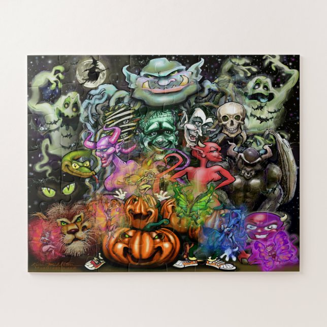 Halloween Monsters Jigsaw Puzzle (Horizontal)
