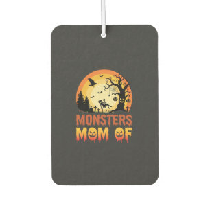 Halloween Monsters Mum of Skeleton Family Car Air Freshener