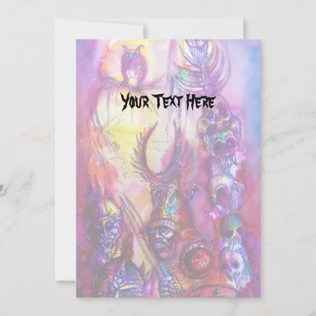 HALLOWEEN MONSTERS / ORK WAR Fantasy Card (Front)