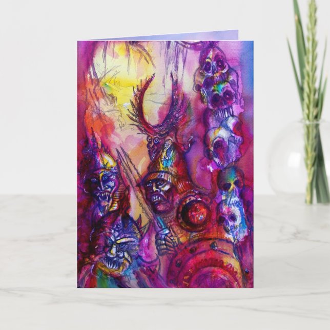 HALLOWEEN MONSTERS / ORK WAR Fantasy Card (Front)