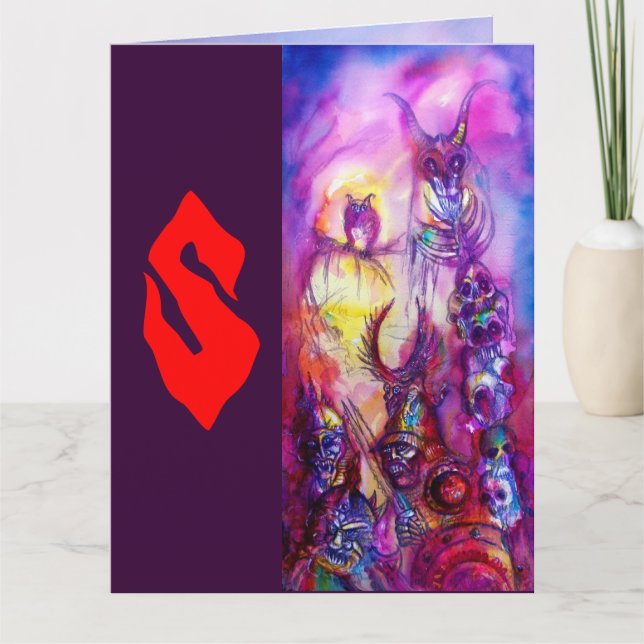 HALLOWEEN MONSTERS / ORK WAR Fantasy Card (Front)