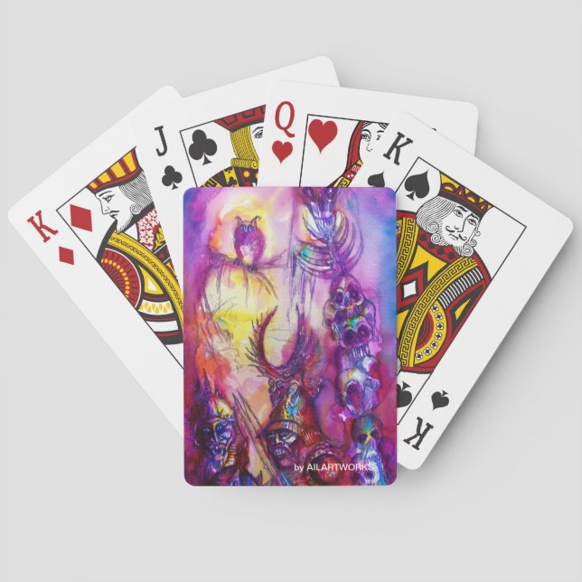 HALLOWEEN MONSTERS / ORK WAR Fantasy Playing Cards (Back)