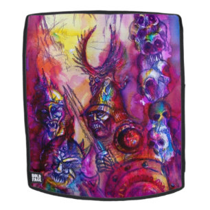 HALLOWEEN MONSTERS / ORK WAR Purple Fantasy Backpack