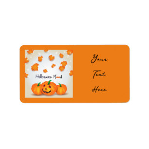 Halloween Mood Label