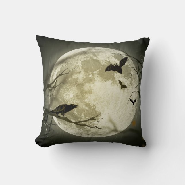 Halloween Moon Cushion (Front)