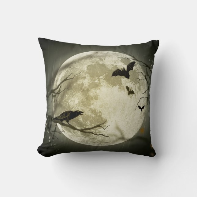 Halloween Moon Cushion (Front)