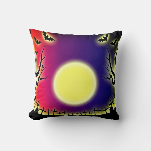Halloween Moon Cushion (Front)