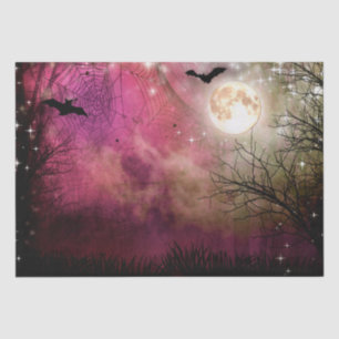 Halloween Moon Haunted Forest Tissue Paper