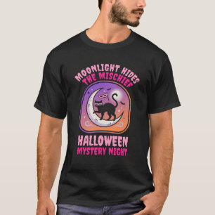 Halloween Moon Mask Mystery T-Shirt